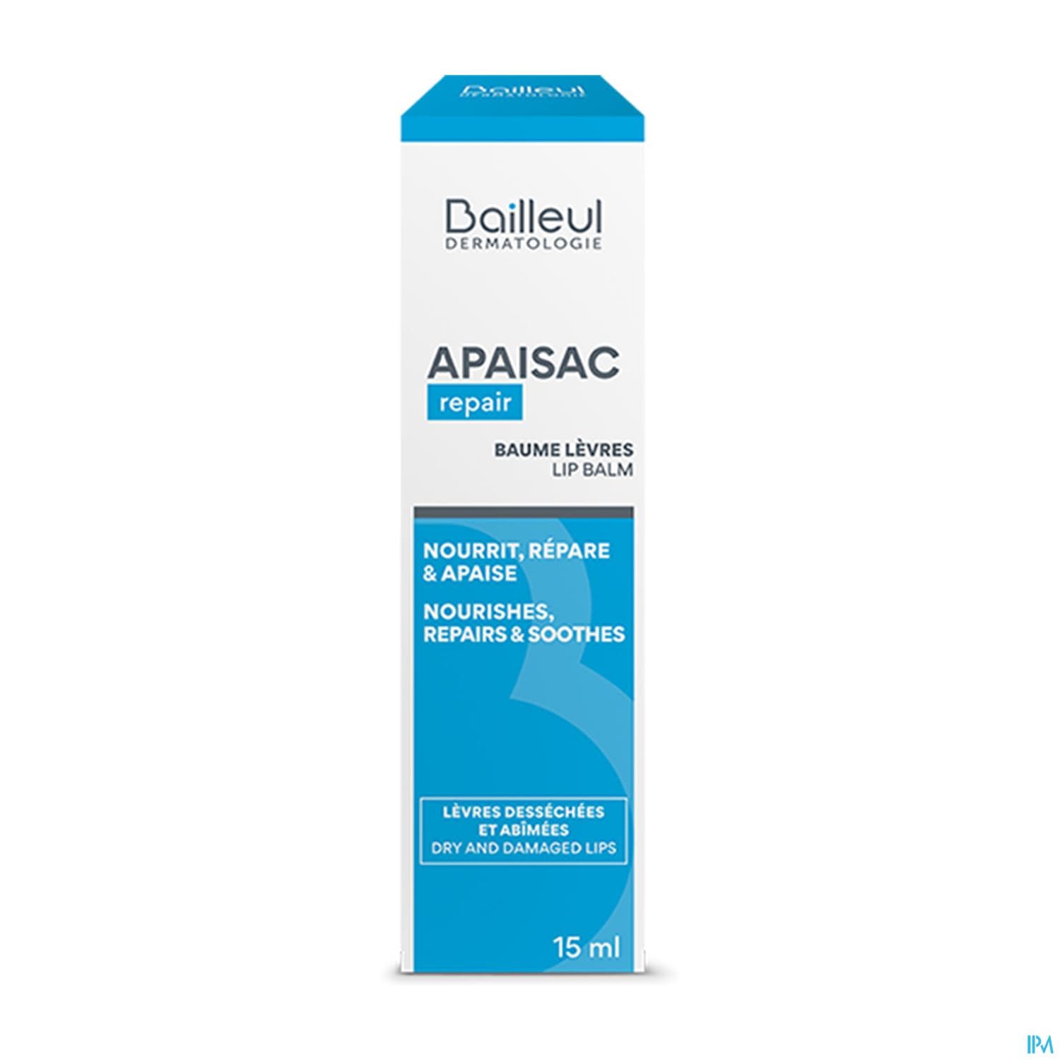 Apaisac Repair Baume Levres Tube 15ml