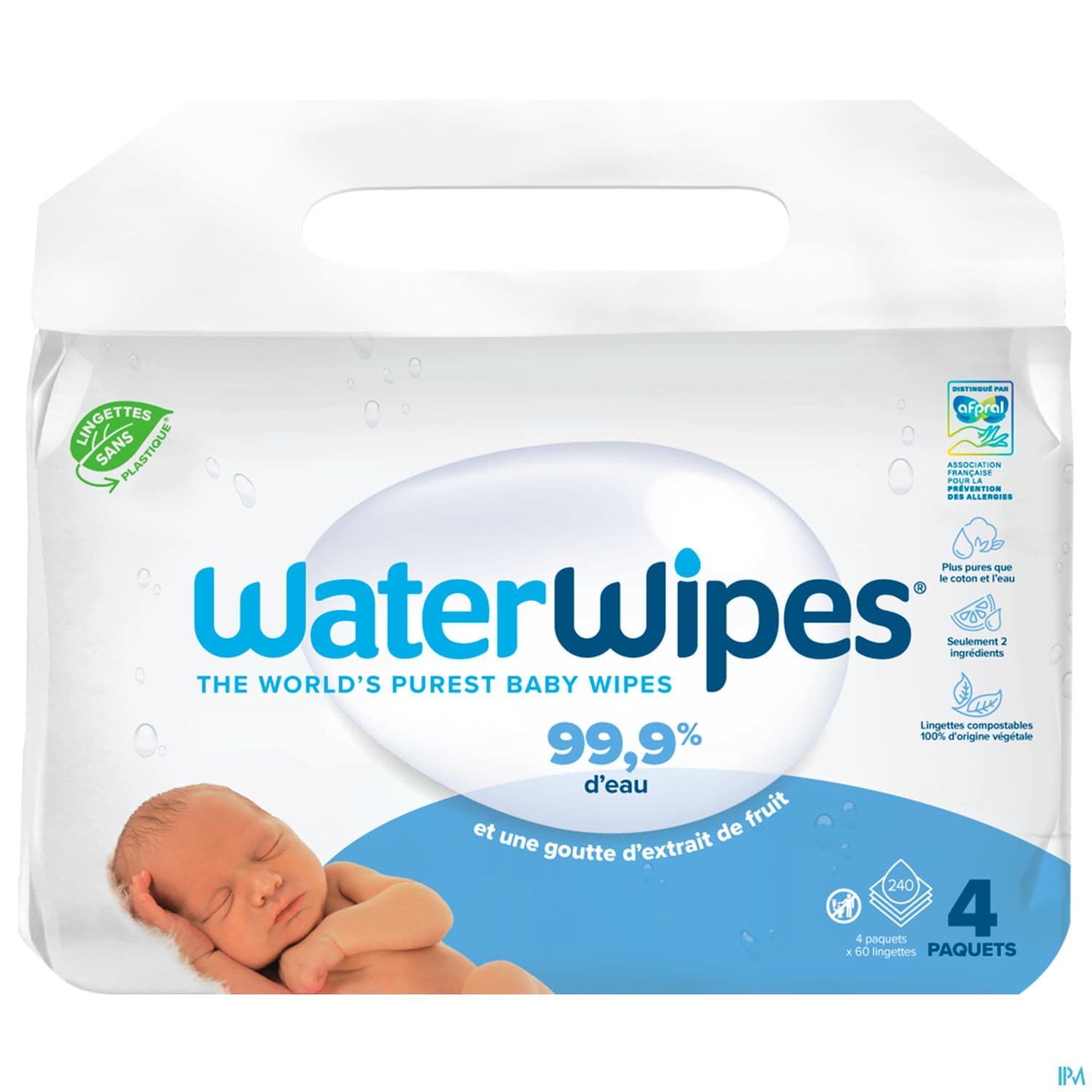 Waterwipes Lingette Bebe 60 X4