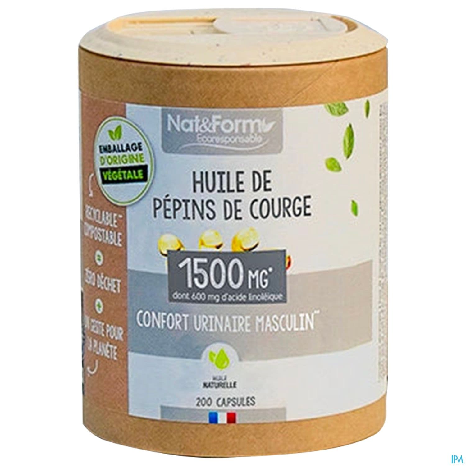 Nat Et Form Ecoresponsable Huile De Pepins De Courge Capsule 200