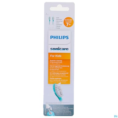 Sonicare Tete De Rechange Pour Brosse A Dents Electrique For Kids Standard 7ans+ Hx6042/33 X2