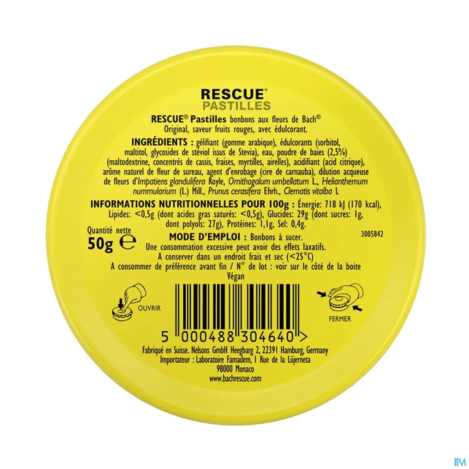 RESCUE PASTILLE FRUIT DES BOIS 50G