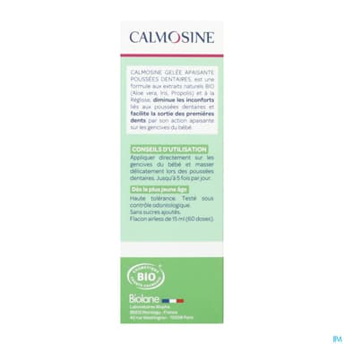 CALMOSINE GEL POUSSEE DENTAIRE15ML