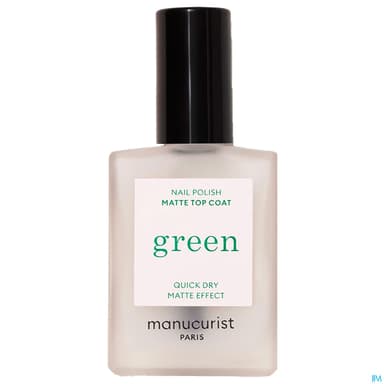 MANUCURIST GREEN TOP COAT MAT 15ML