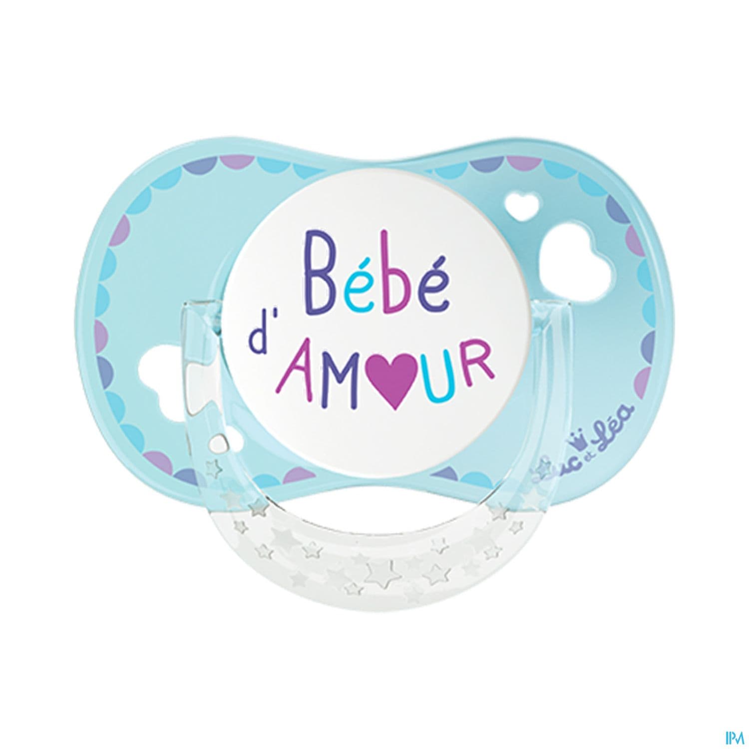 Luc Et Lea Sucette Physiologique Bb Amour Anneau 0/6m