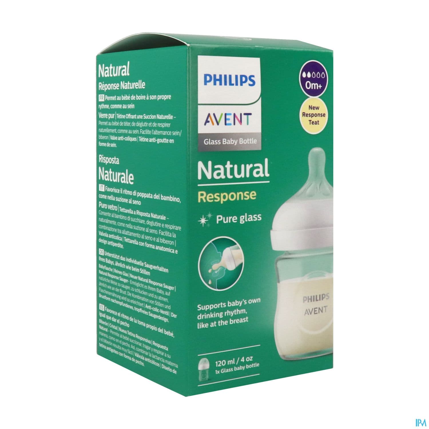 BIB AVENT NAT RESPONSE VERRE 120ML