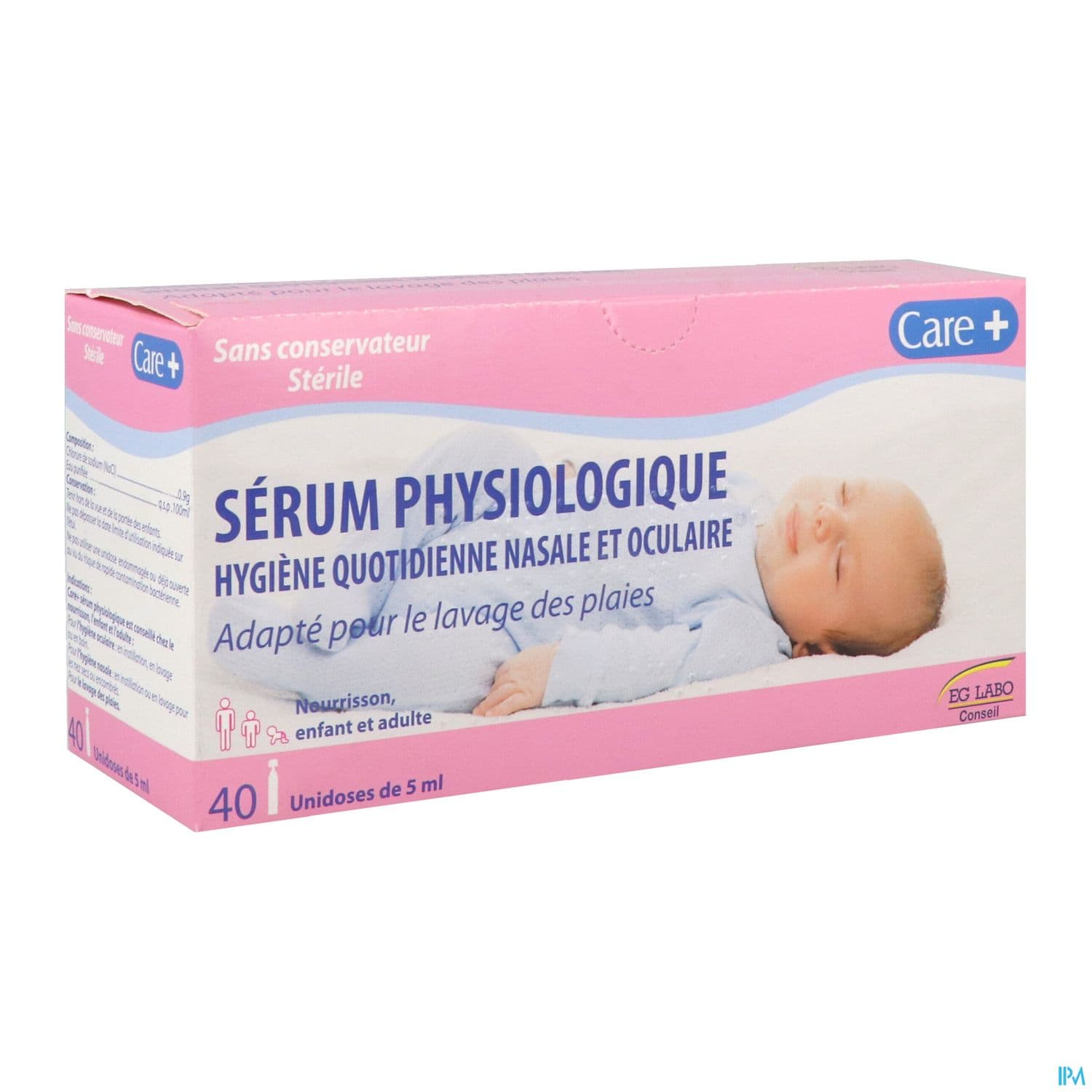 CARE+ SER PHYSIO UNID 5ML X40 — pharmacie confluence ivry