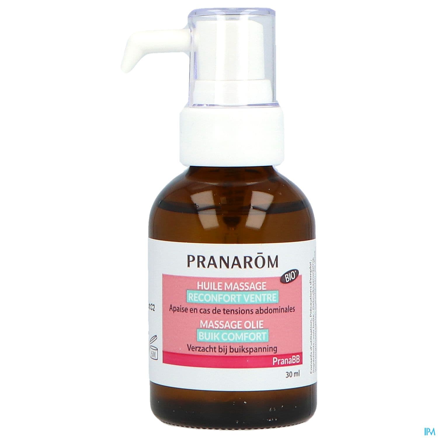 Pranarom Pranabb Huile De Massage Bio Reconfort Ventre 30ml