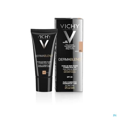 Vichy Dermablend Fluide Fond De Teint Correcteur 45 Gold 30ml