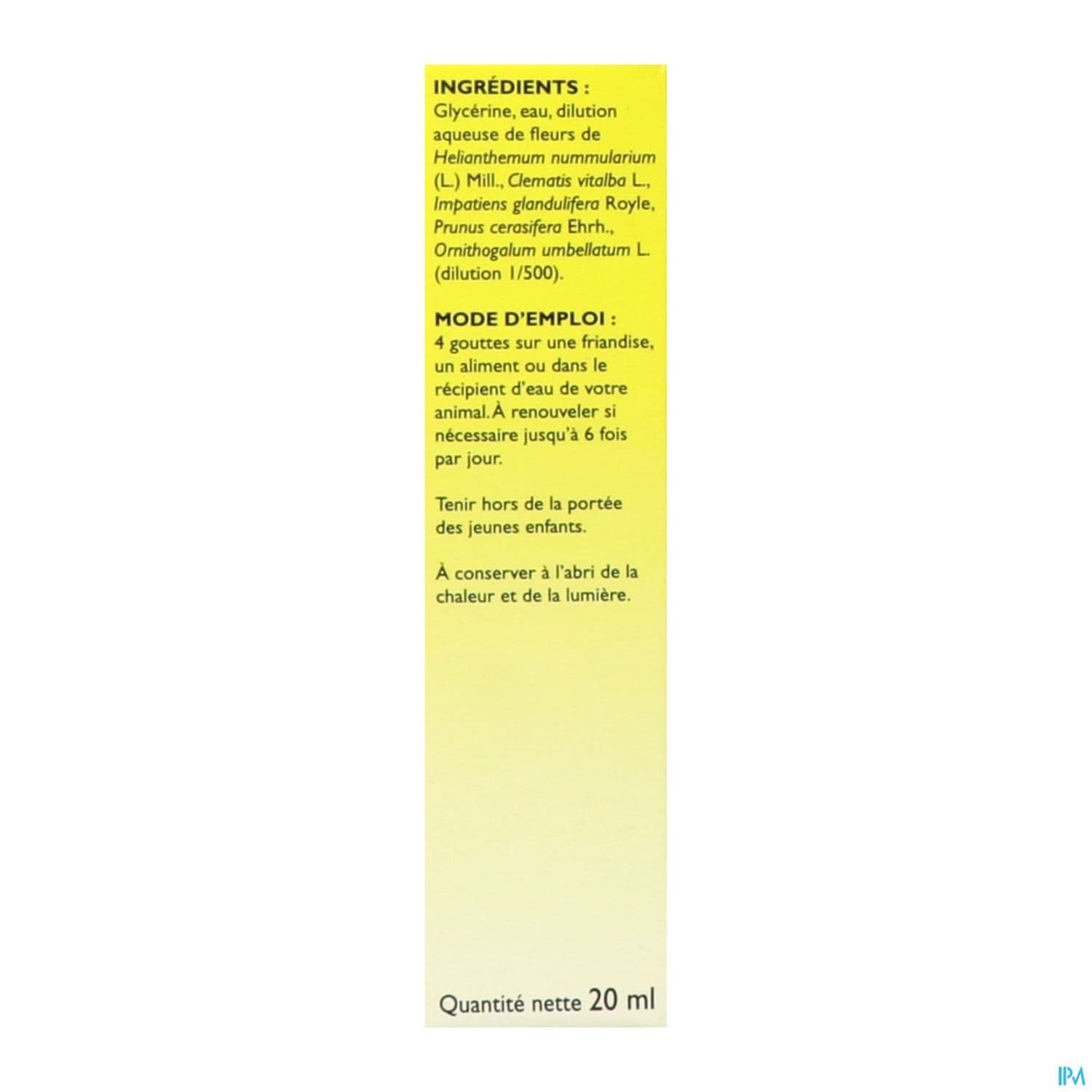 Rescue Bach Pets Compte Gouttes 20ml