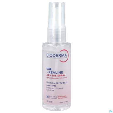 Bioderma Crealine Ar+ Sos Spray Brume Antirougeurs Apaisante 70ml