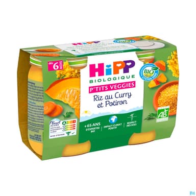 HIPP RIZ CURRY/POTIRON 190G X2