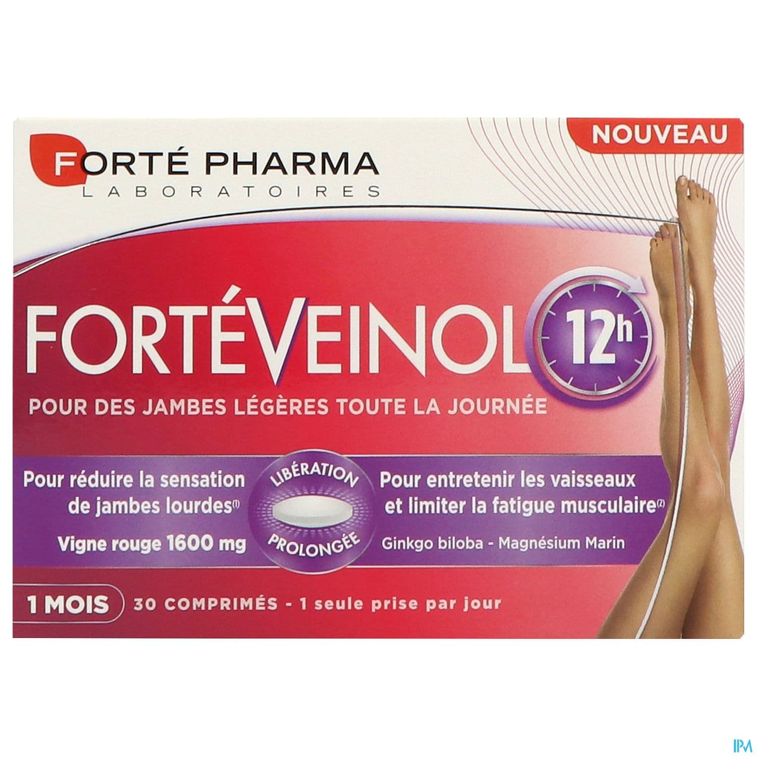 Forte Pharma Forteveinol 12h Comprime A Liberation Prolongee 30