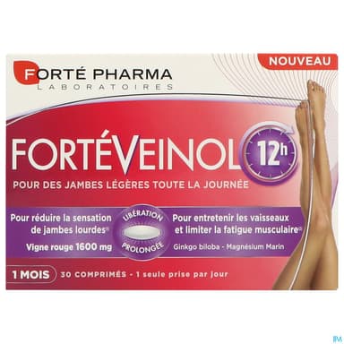 Forte Pharma Forteveinol 12h Comprime A Liberation Prolongee 30