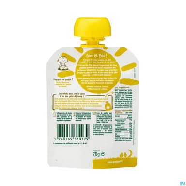 GOODGOUT PETIT DEJ POIRE 70G