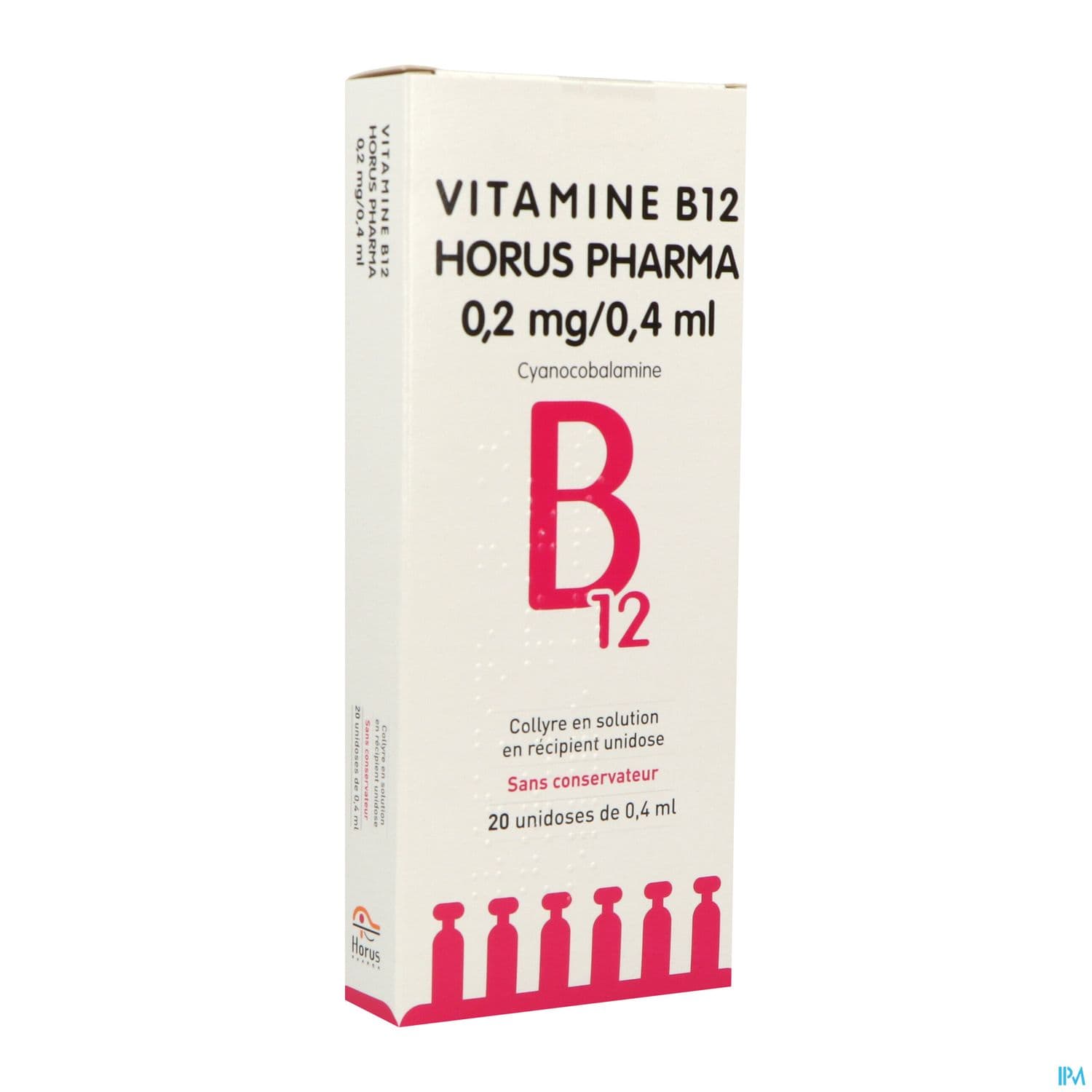 VIT B12 0,2MG/0,4ML HORUS COL UN20