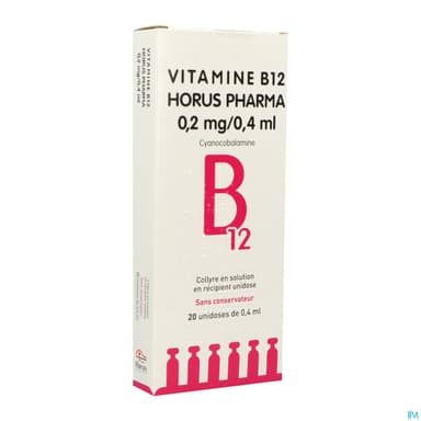 VIT B12 0,2MG/0,4ML HORUS COL UN20