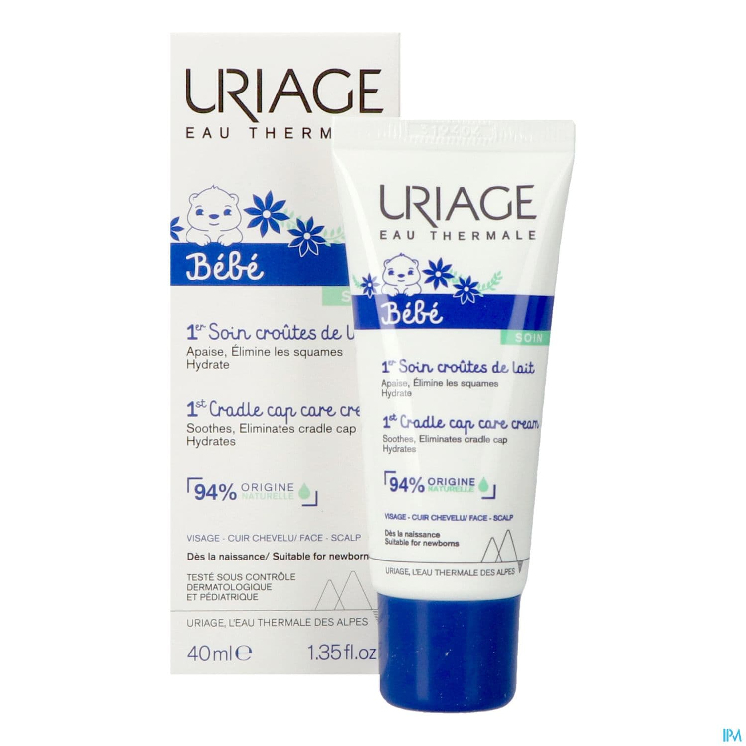 URIAGE BB 1ER SOIN Cr soin croûtes lait 40ml