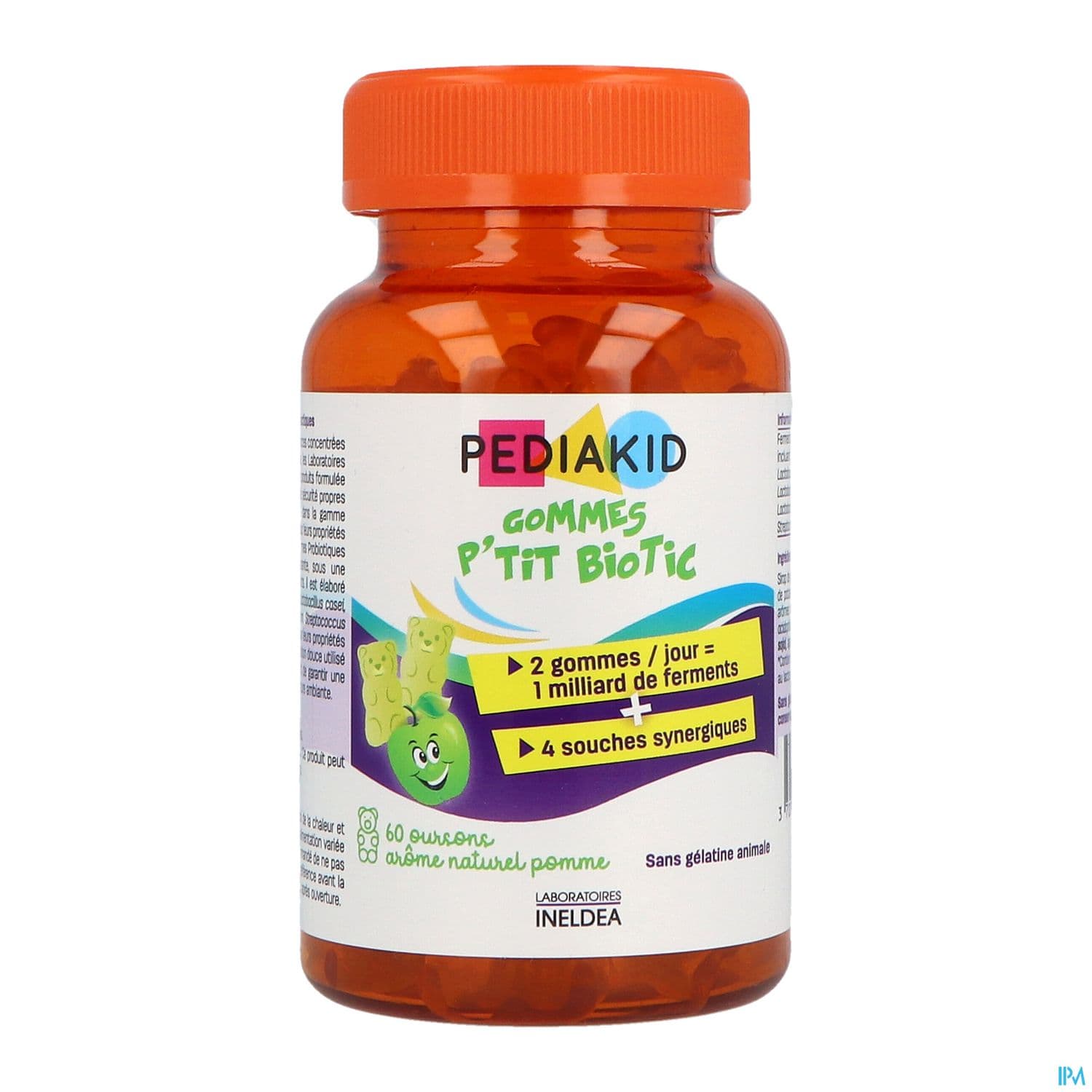 Ineldea Pediakid Gommes P'tit Biotic Ourson 60