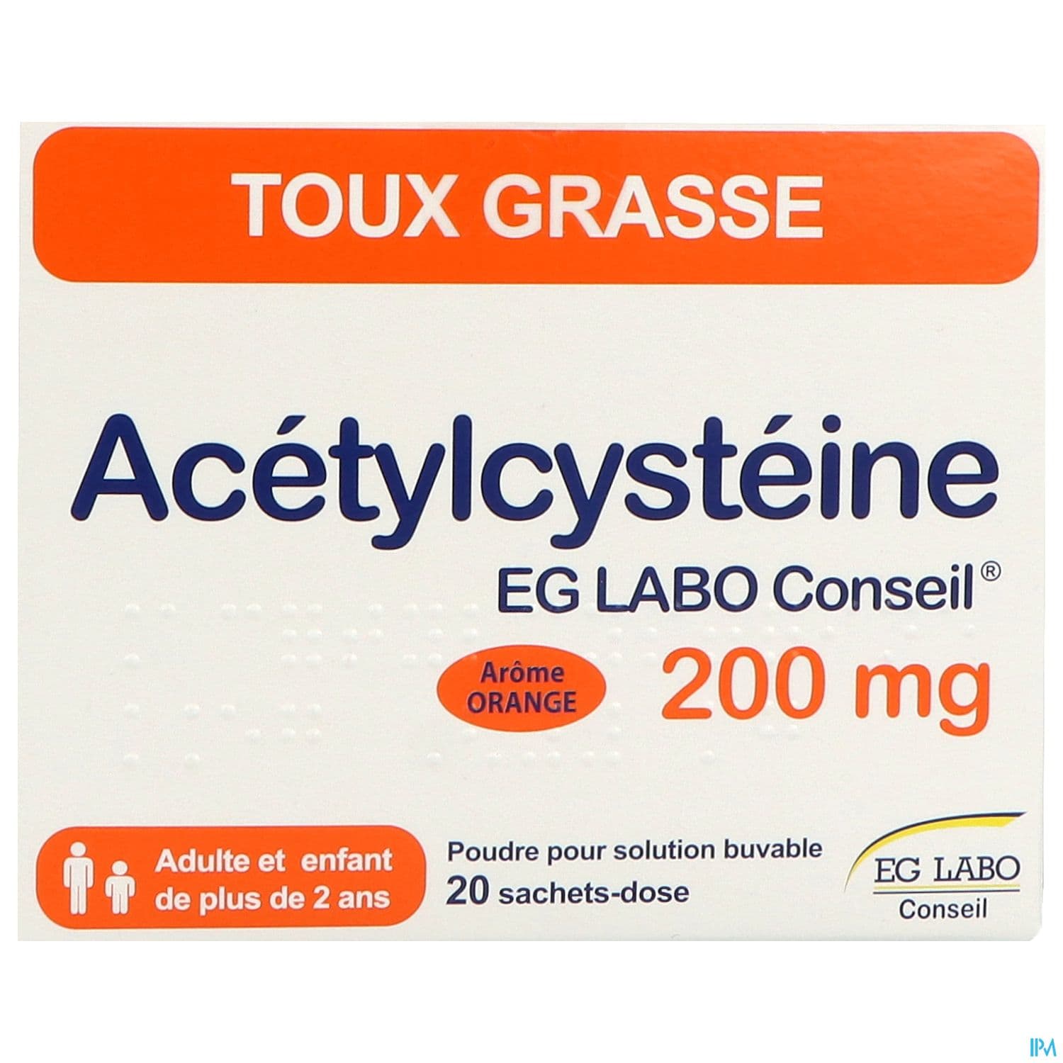 ACETYLCYSTEINE 200MG EG SACHET 20
