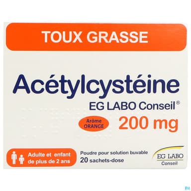ACETYLCYSTEINE 200MG EG SACHET 20