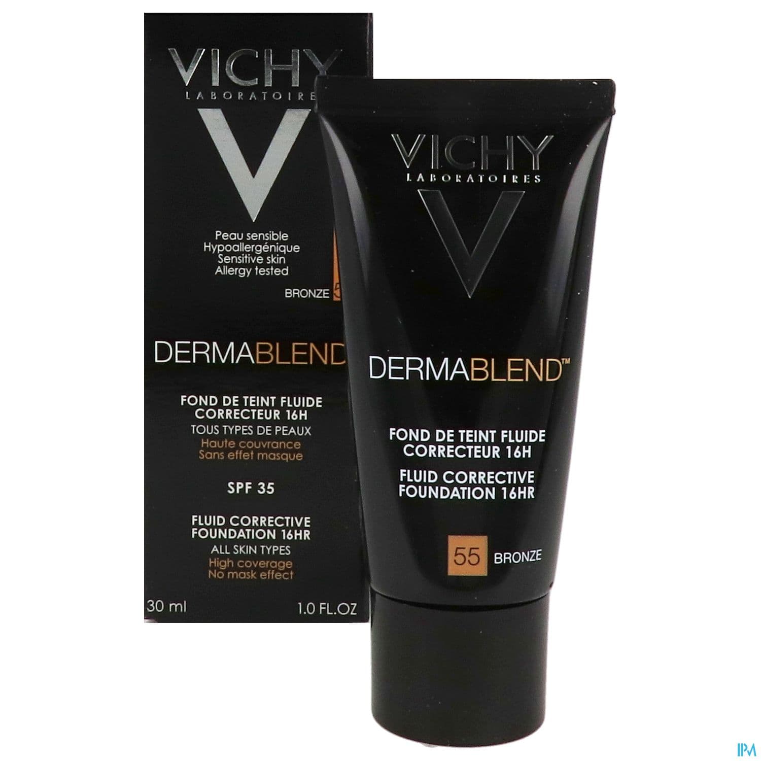 Vichy Dermablend Fluide Fond De Teint Correcteur 55 Bronze 30ml