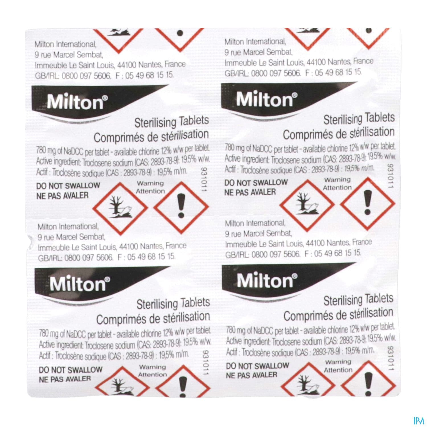 MILTON CPR STERILISAT BIBERON 28