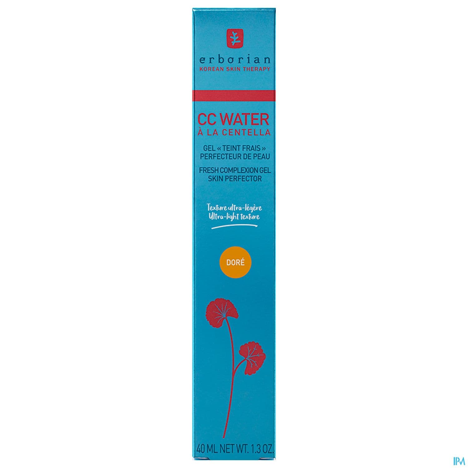 Erborian Cc Water Gel Teint Frais Perfecteur De Peau Dore 40ml