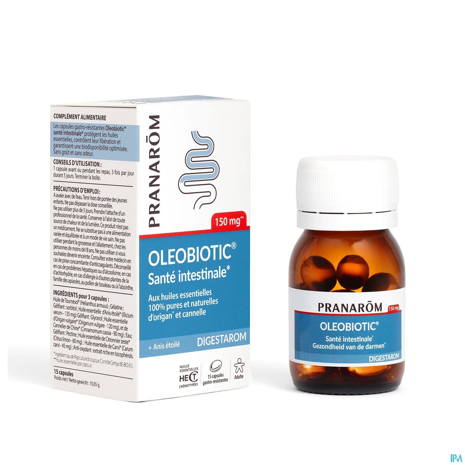 PRANAROM OLEOBIOTIC INTEST CAPS 15