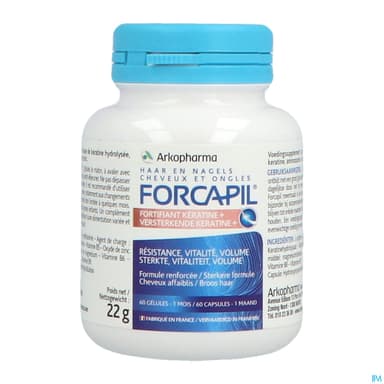 Arkopharma Forcapil Fortifiant Keratine+ Gelule 60
