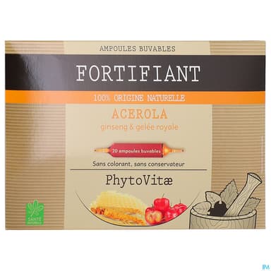 Phytovitae Fortifiant Ampoule Buvable 10ml 20