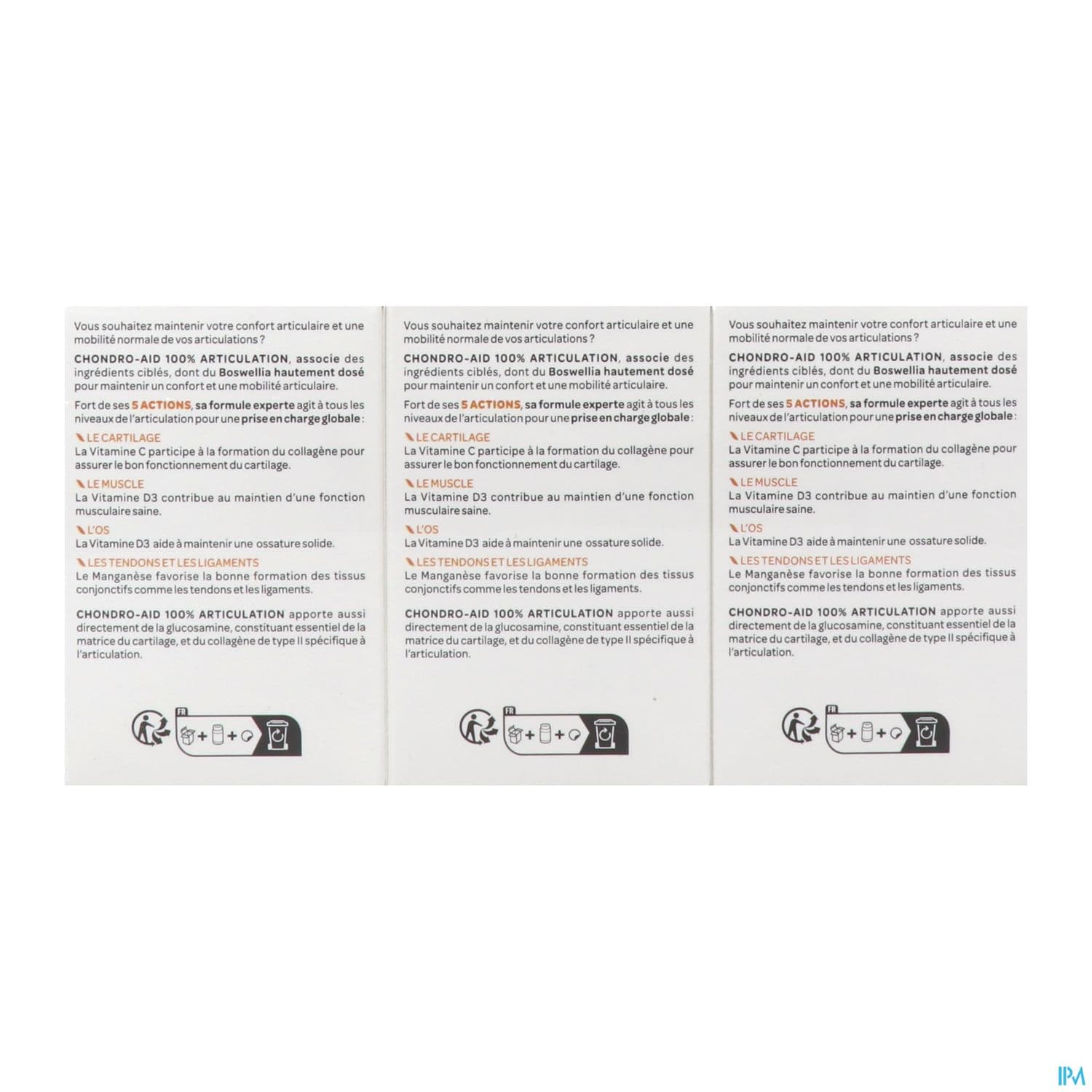 Arkopharma Chondro Aid 100% Articulations 2+1mois Offert Gelule 180
