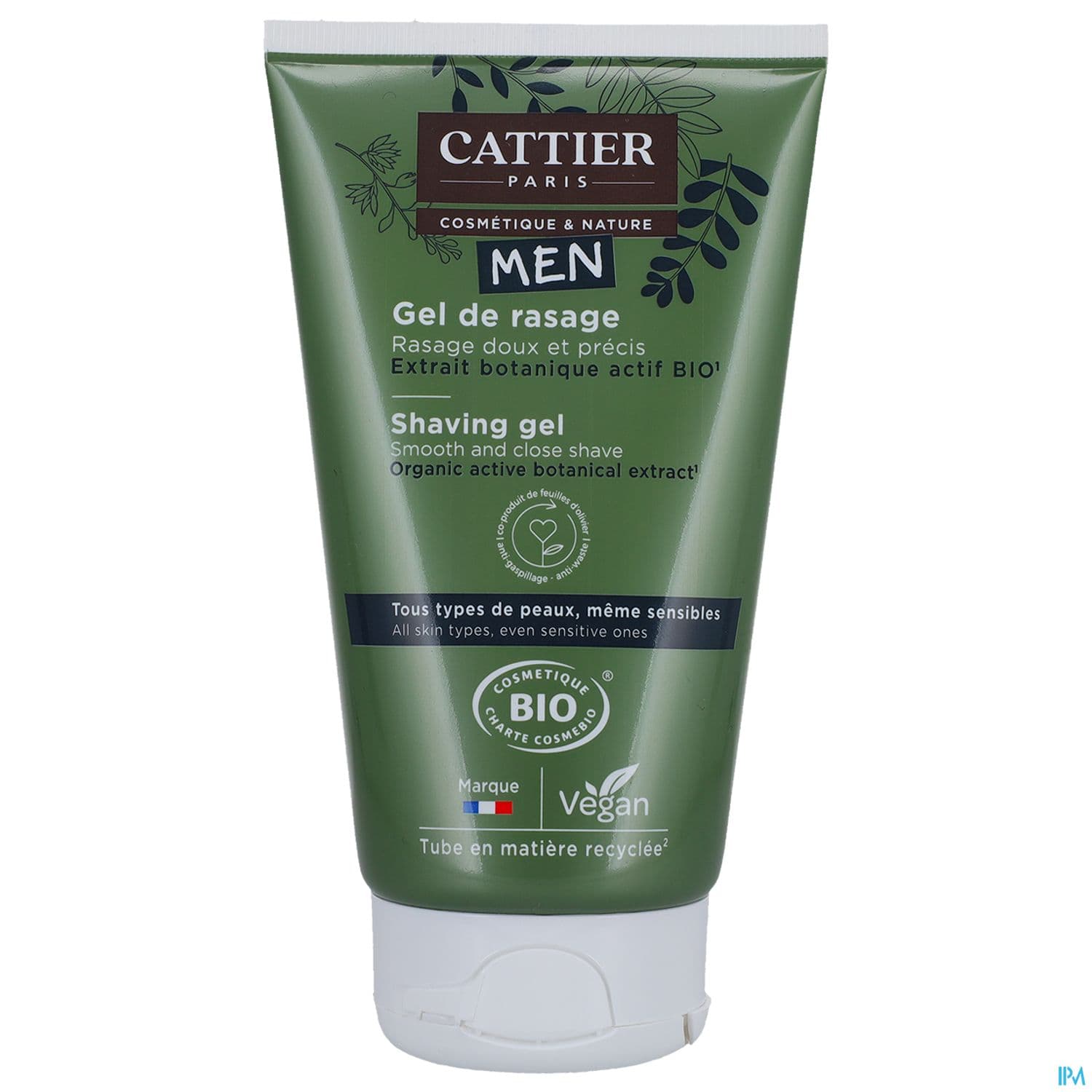 Cattier Men Gel De Rasage Bio 150ml