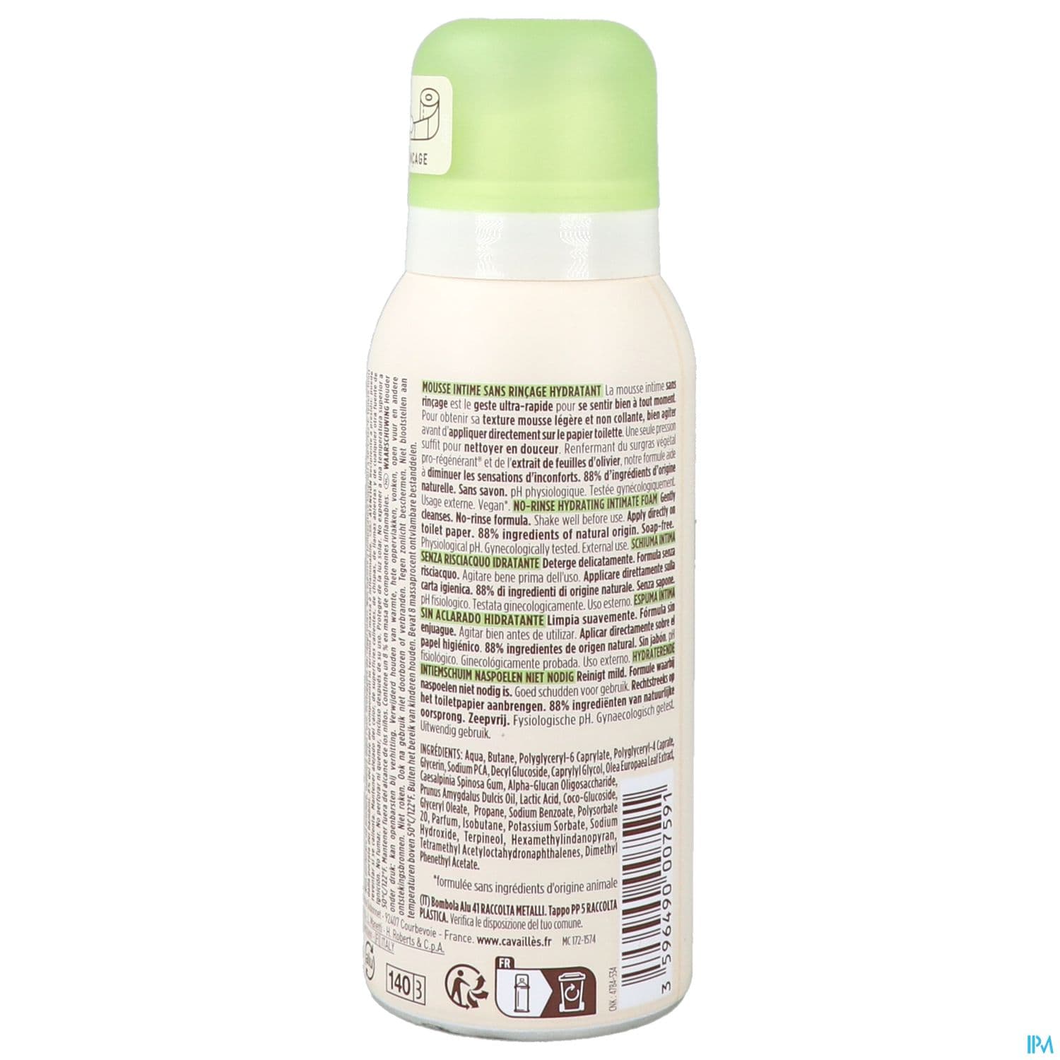 CAVAILLES MOUSSE INT HYDRA 100ML