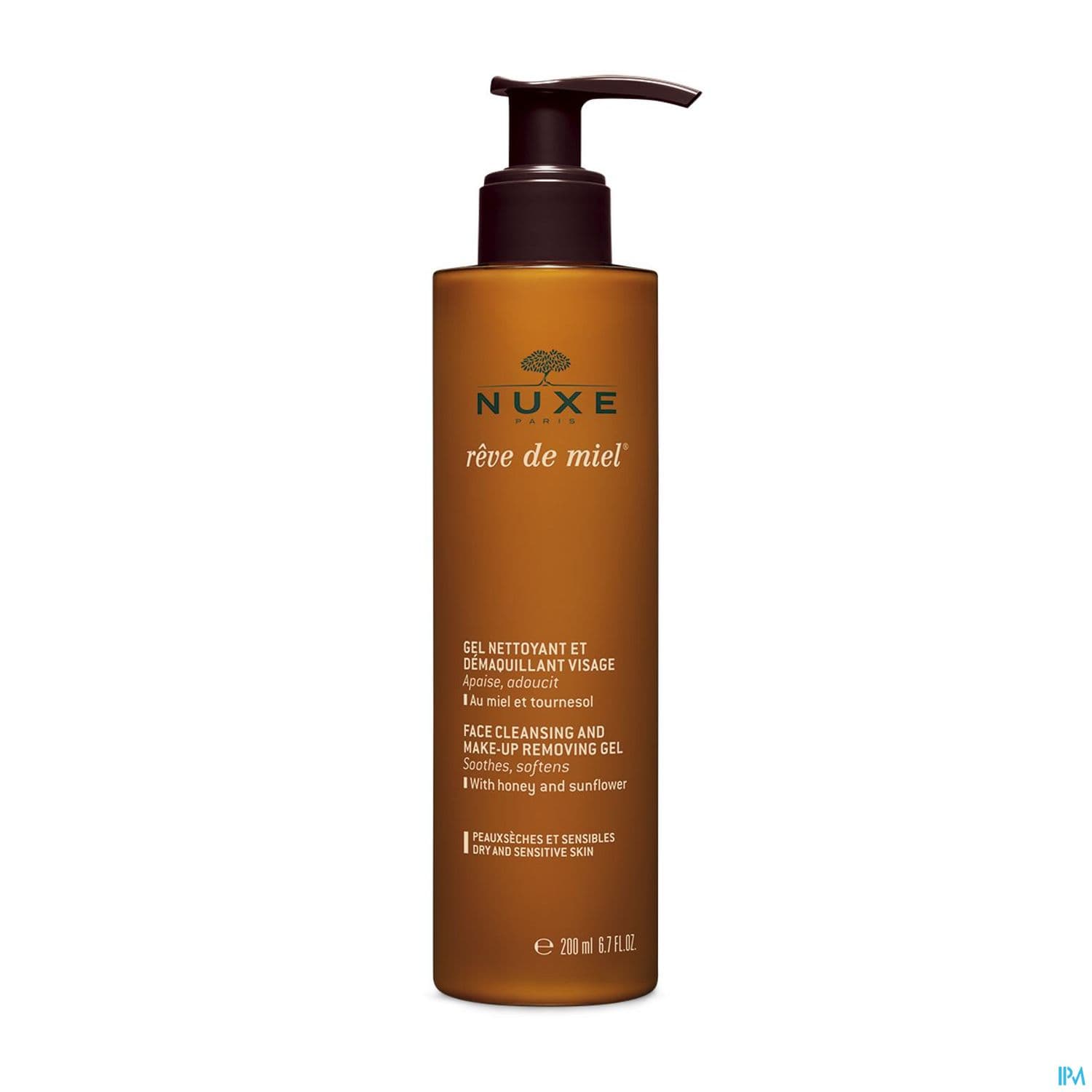 Nuxe Reve De Miel Gel Nettoyant Et Demaquillant Visage Peaux Seches Et Sensibles 200ml