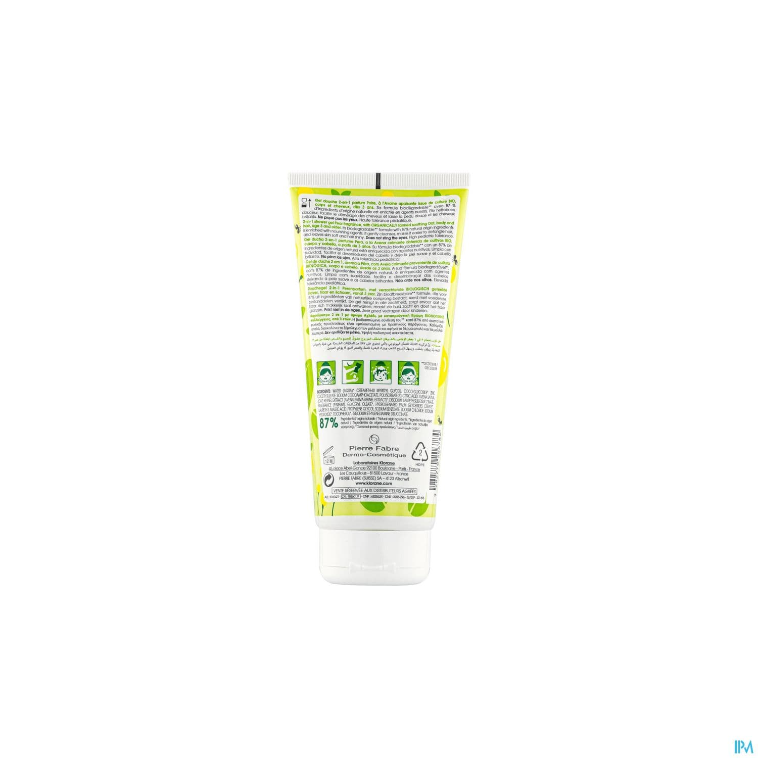 KLORANE JUNIOR GEL DCH POIRE200ML