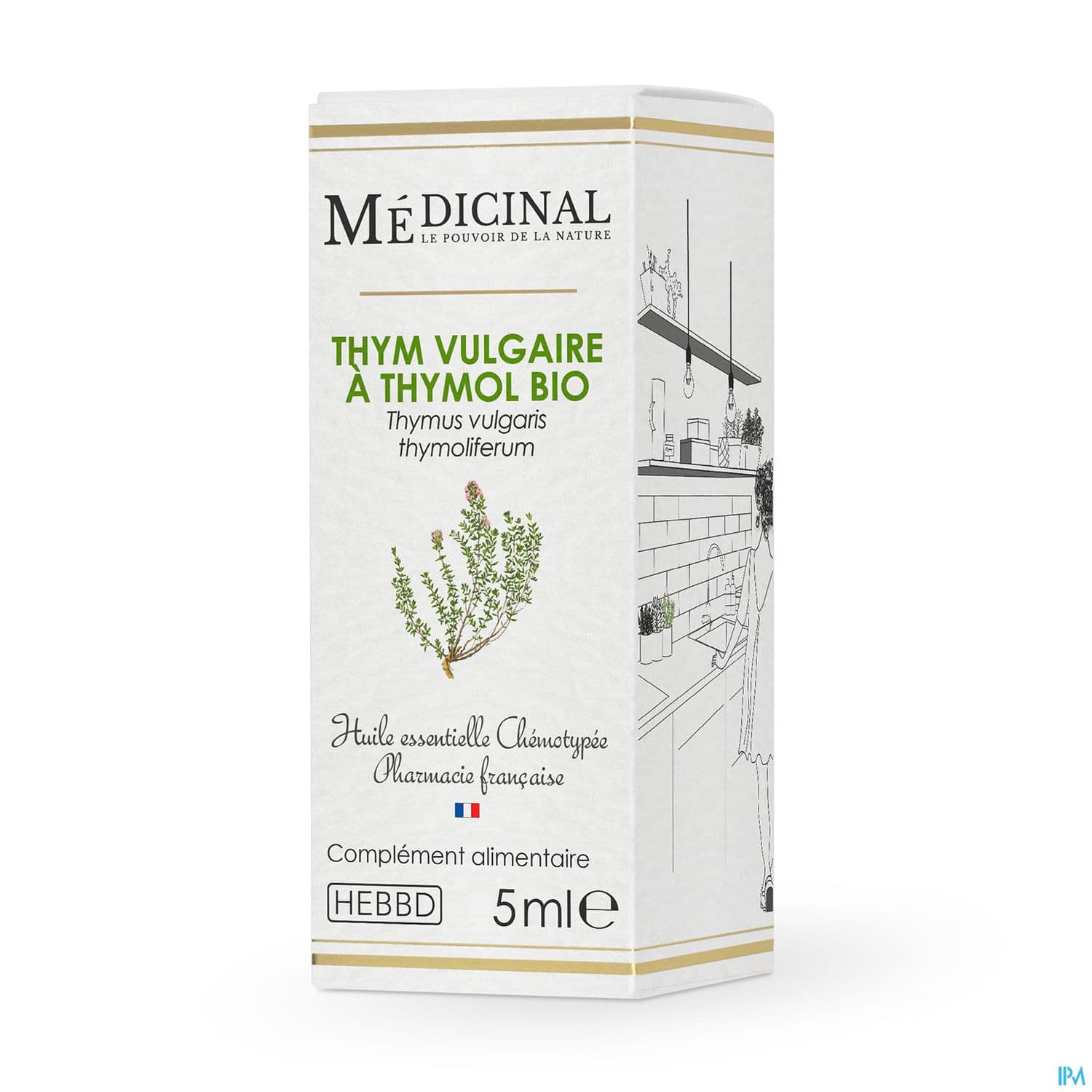 Medicinal Huile Essentielle Thym Thymol Bio 10ml — Pharmacie de Vienne Blois