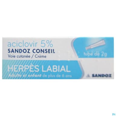 ACICLOVIR 5% SANDOZ CONS CR TUB 2G