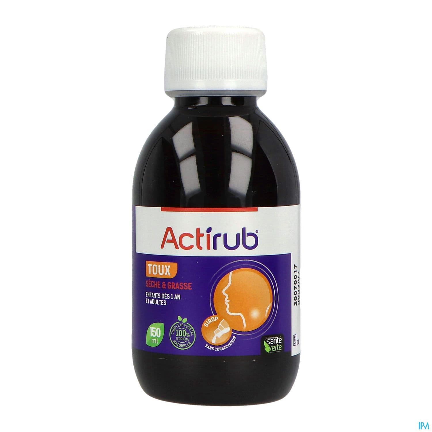 ACTIRUB SANTE VERTE SRP TOUX 150ML