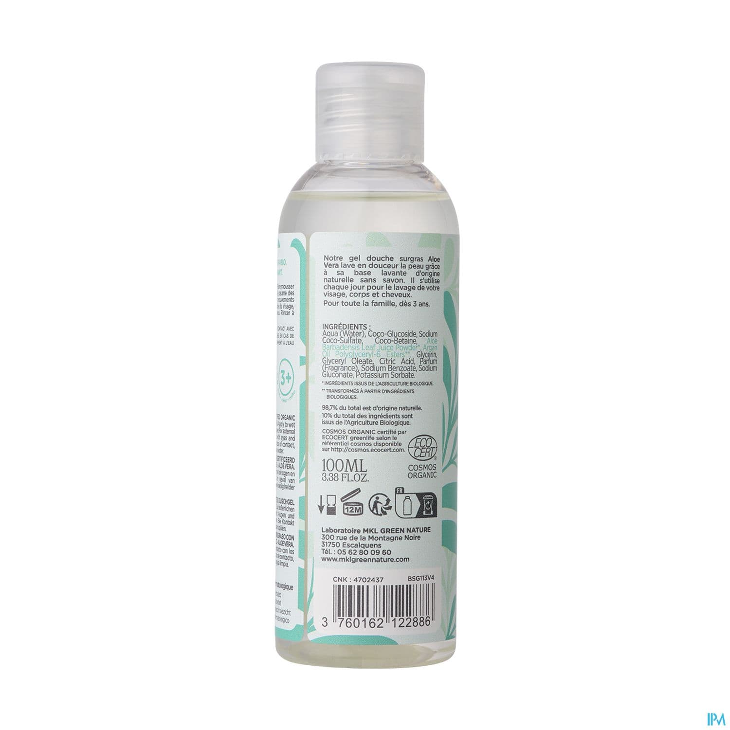 MKL GEL DCH ALOE BIO 100ML