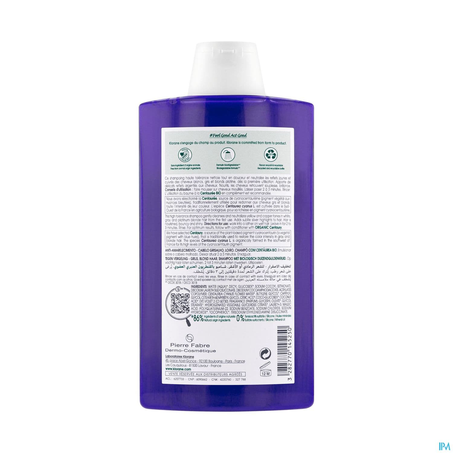 KLORANE SH CENTAUREE FL400ML