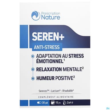 Prescription Nature Seren+ Gelule 30