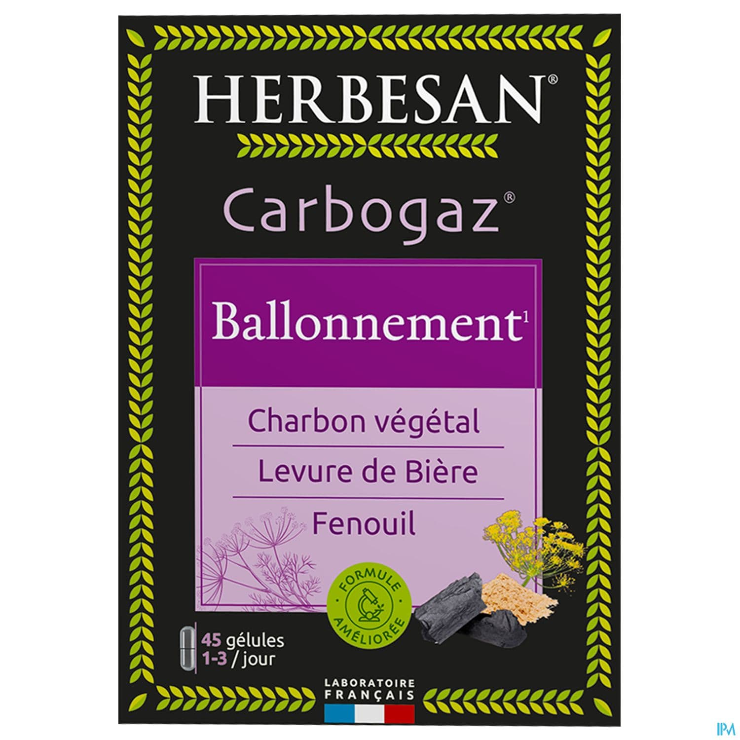 Herbesan Carbogaz Gelule 45