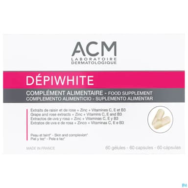Acm Depiwhite Complement Alimentaire Gelule 60