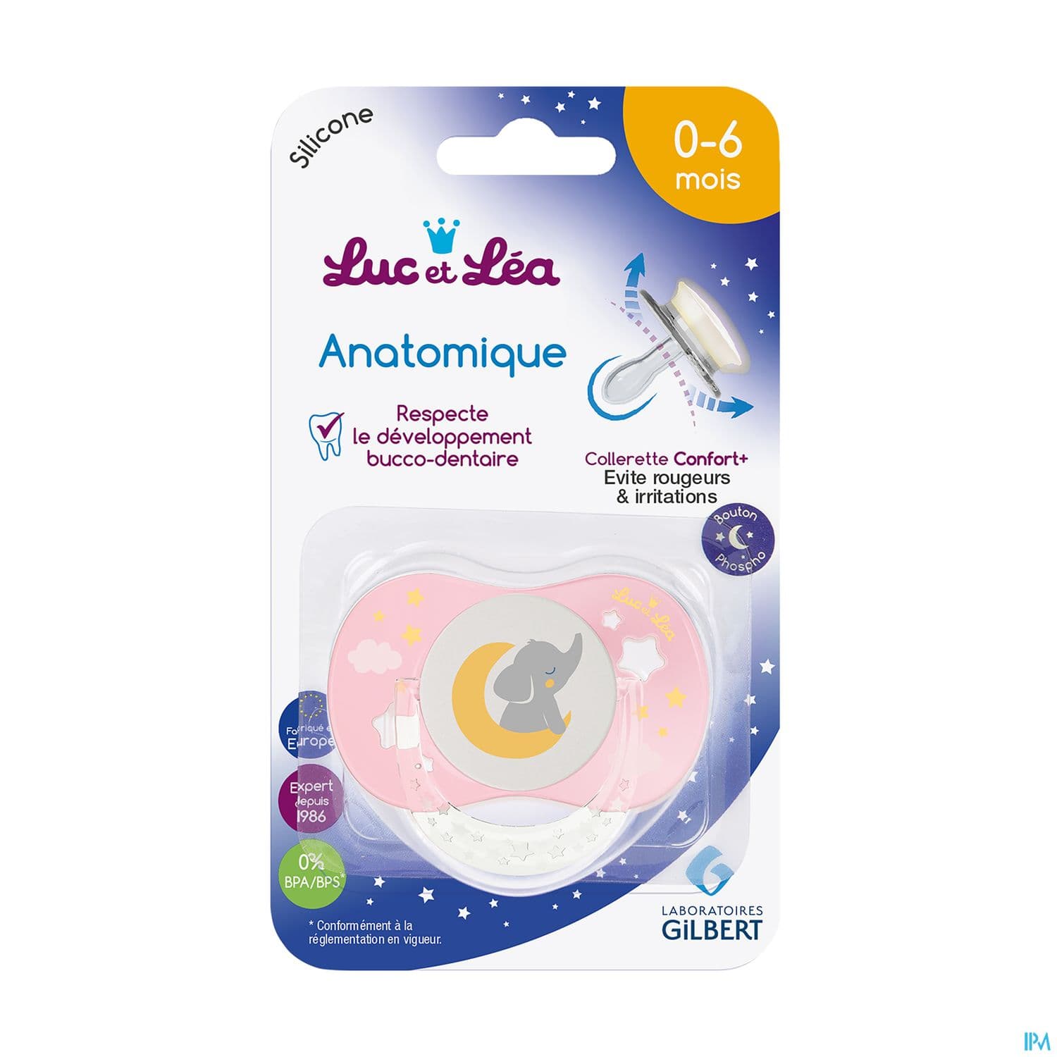SUCET LUC NUIT ANA ELEPH ROSE 0-6M