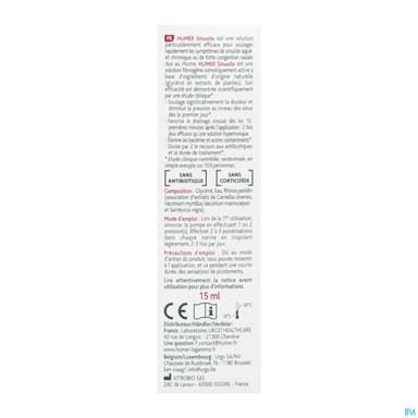 HUMER SINUSITE SPR 15ML