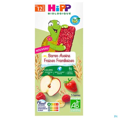 HIPP BAR AVOIN FRAISE FRAMBOI20X5