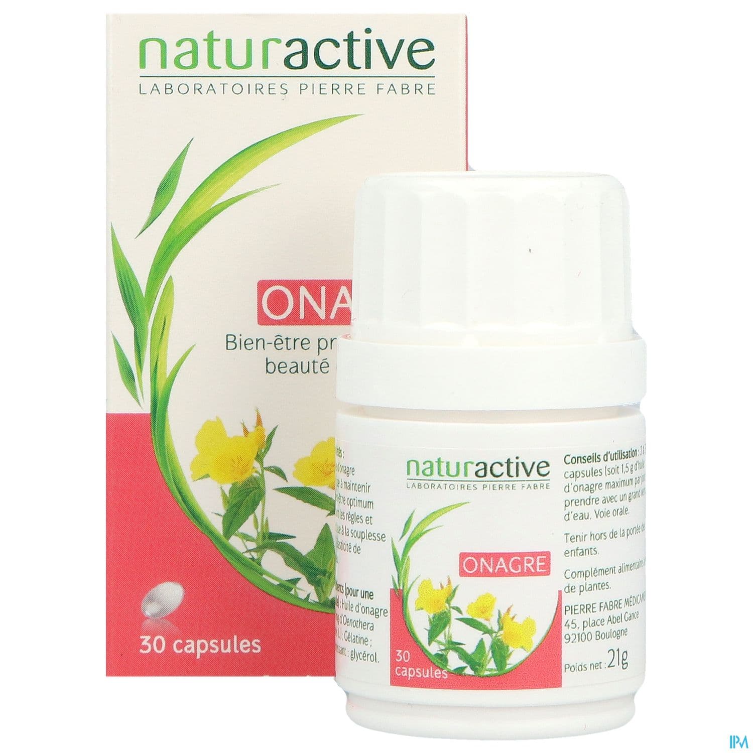 NATURACTIVE ONAGRE HLE CAPS 30