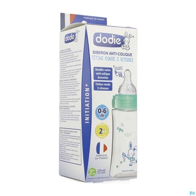 DOD BIB INIT+270ML VERT VALEN 0-6M