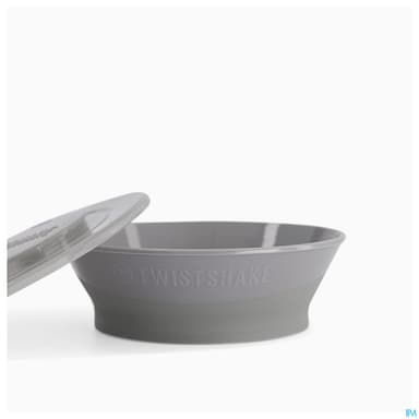 Twistshake Bol Antiderapant +6m Gris Pastel