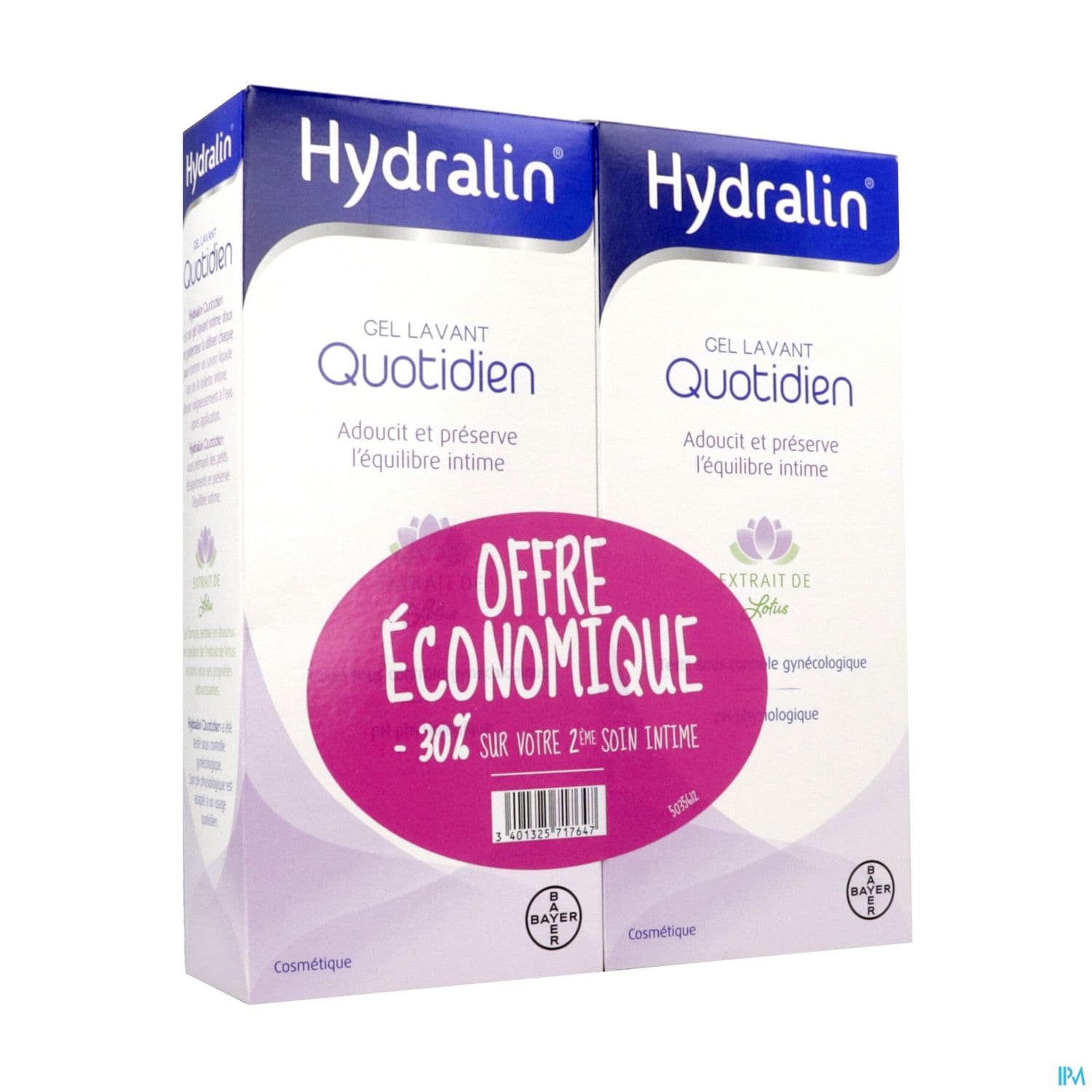 HYDRALIN QUOTIDIEN GEL LAV 400MLX2